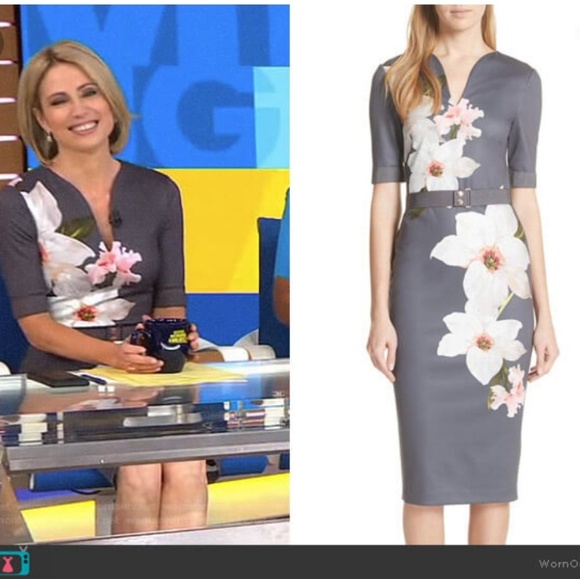 🍒NWOT🍒 TED BAKER BISSLEE CHATSWORTH BODYCON - Picture 5 of 8